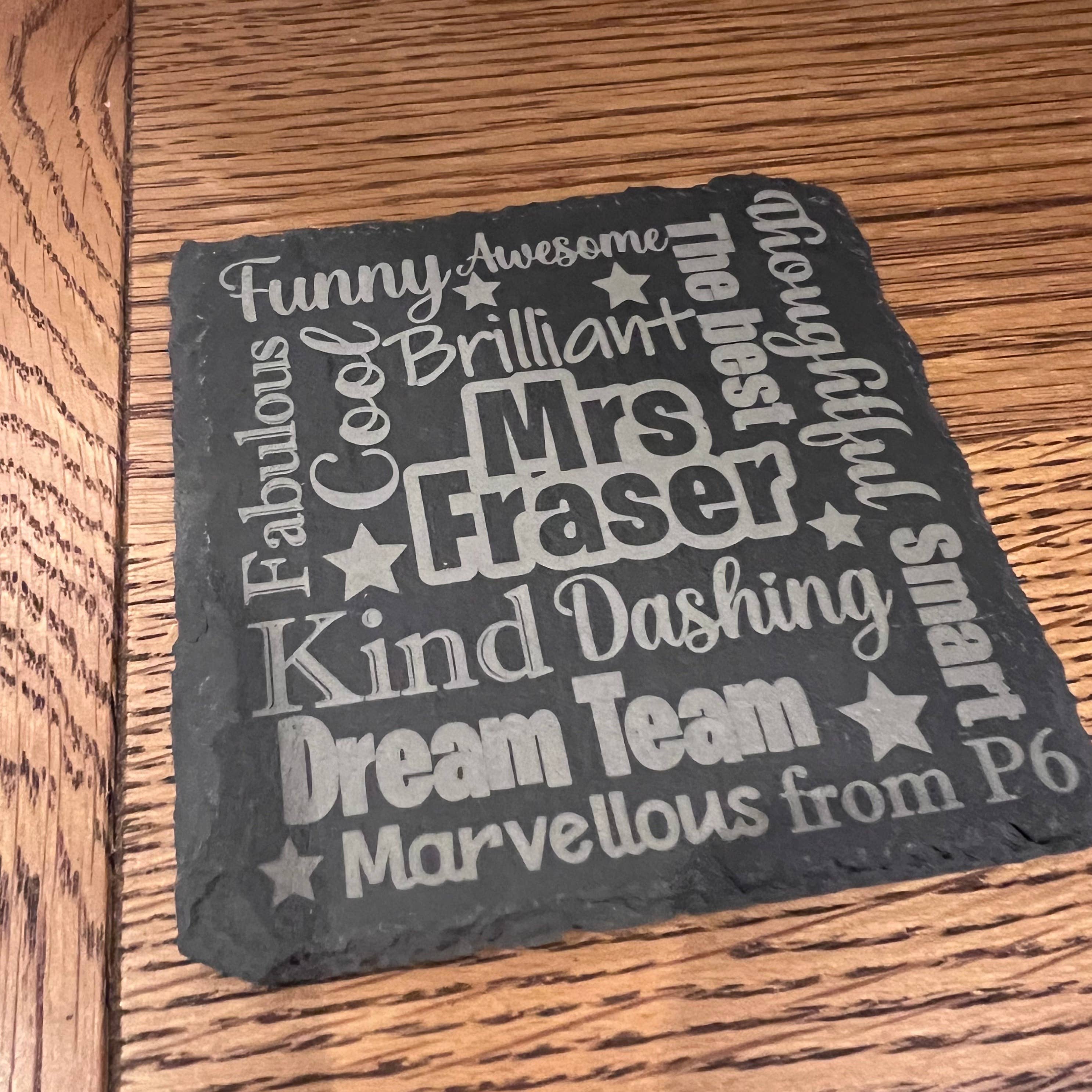 Teachers Slate Coaster craft product